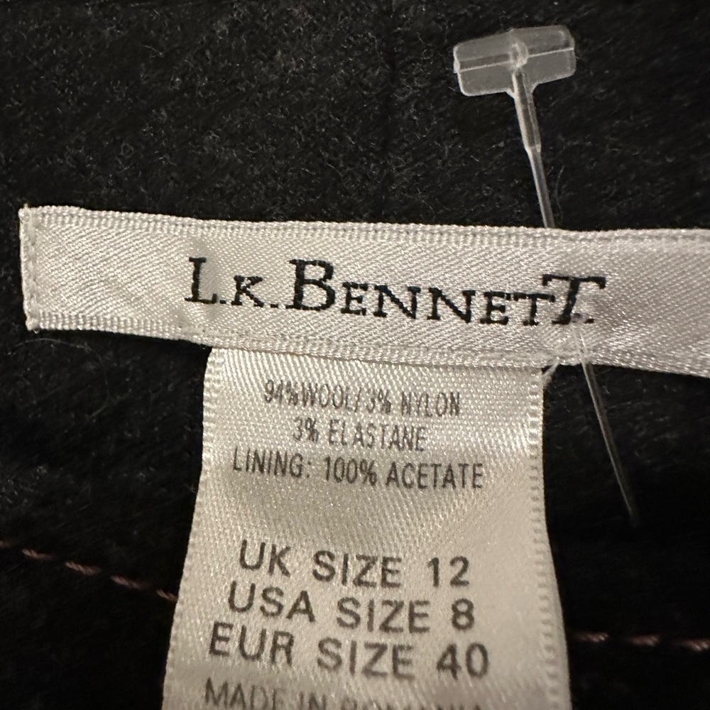 Lk Bennet Wool Trouser. Size 12. Like New. - image 2